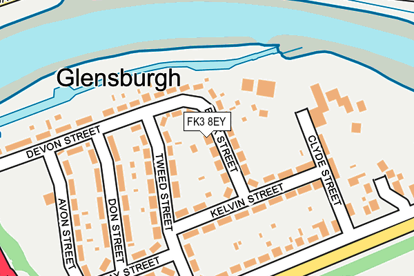 FK3 8EY map - OS OpenMap – Local (Ordnance Survey)