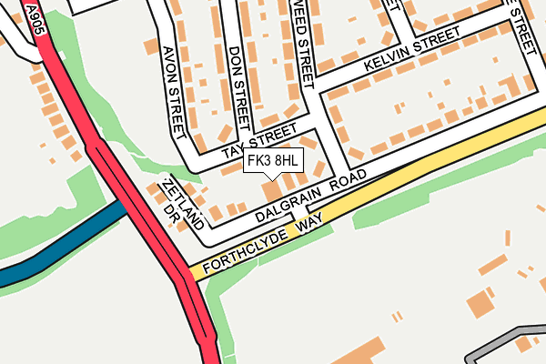 Map of CALEDONIAN FALKIRK LIMITED at local scale