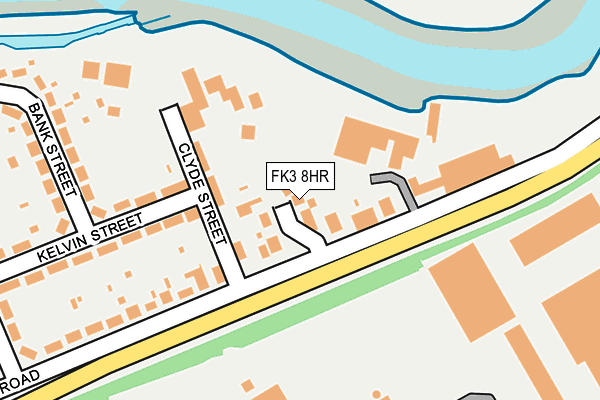 FK3 8HR map - OS OpenMap – Local (Ordnance Survey)