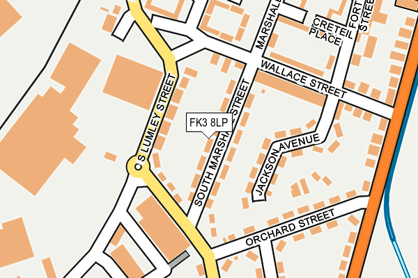 FK3 8LP map - OS OpenMap – Local (Ordnance Survey)