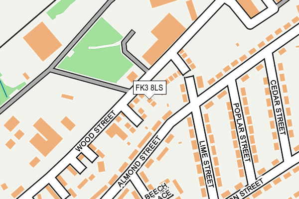 FK3 8LS map - OS OpenMap – Local (Ordnance Survey)