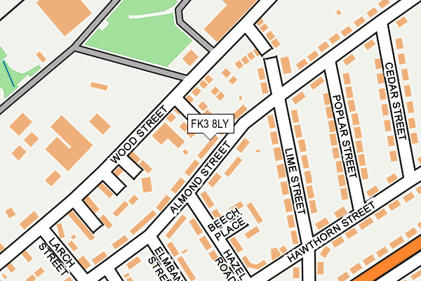 FK3 8LY map - OS OpenMap – Local (Ordnance Survey)