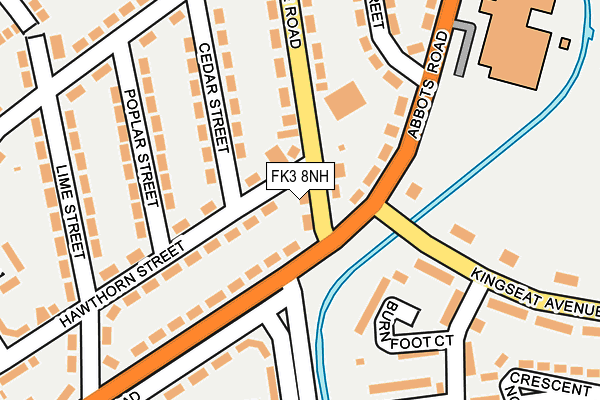 FK3 8NH map - OS OpenMap – Local (Ordnance Survey)