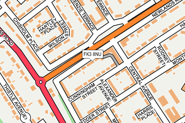 FK3 8NU map - OS OpenMap – Local (Ordnance Survey)
