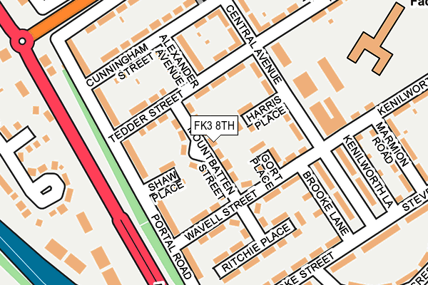 FK3 8TH map - OS OpenMap – Local (Ordnance Survey)