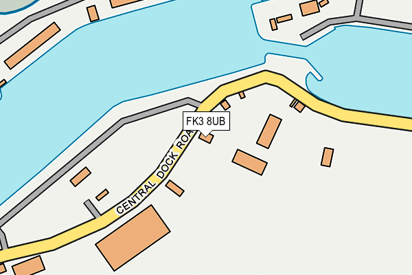 FK3 8UB map - OS OpenMap – Local (Ordnance Survey)