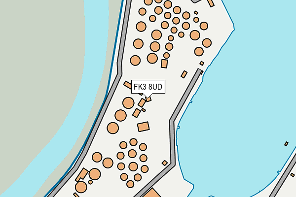 FK3 8UD map - OS OpenMap – Local (Ordnance Survey)