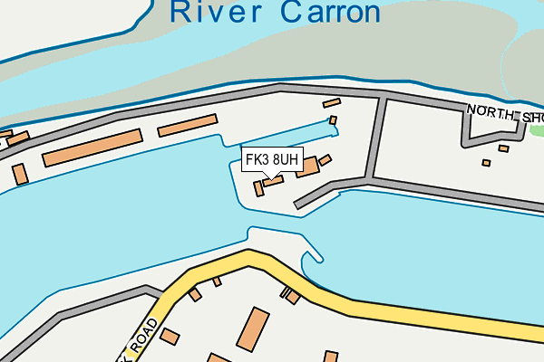 FK3 8UH map - OS OpenMap – Local (Ordnance Survey)