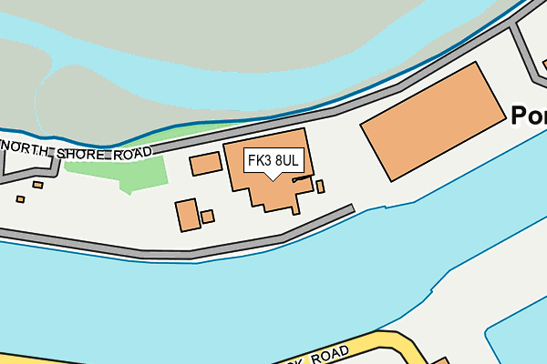FK3 8UL map - OS OpenMap – Local (Ordnance Survey)