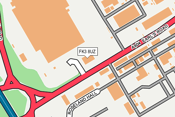 FK3 8UZ map - OS OpenMap – Local (Ordnance Survey)