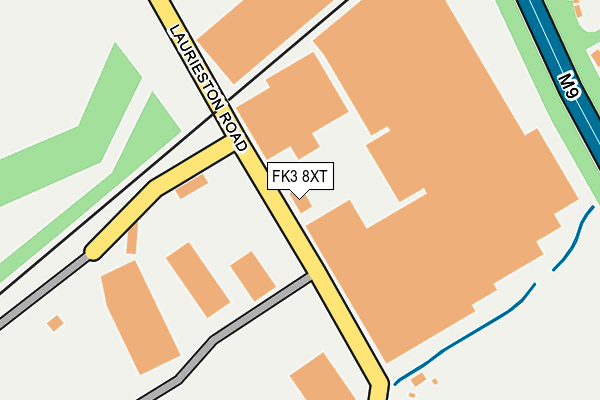 FK3 8XT map - OS OpenMap – Local (Ordnance Survey)