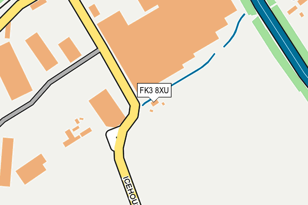 FK3 8XU map - OS OpenMap – Local (Ordnance Survey)