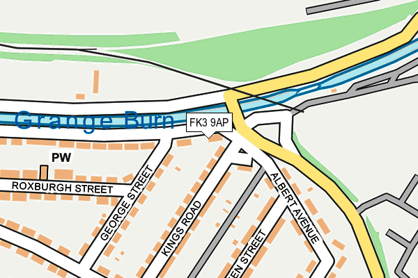 FK3 9AP map - OS OpenMap – Local (Ordnance Survey)