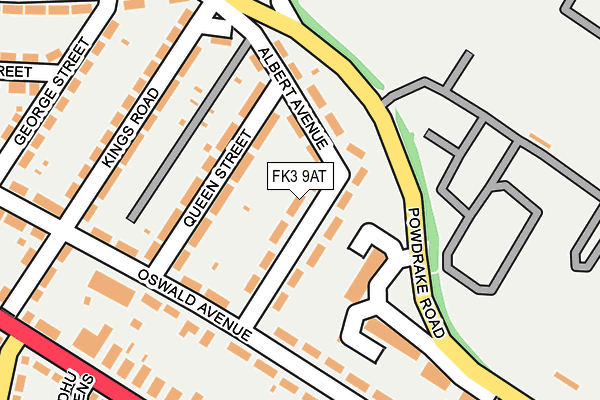 FK3 9AT map - OS OpenMap – Local (Ordnance Survey)