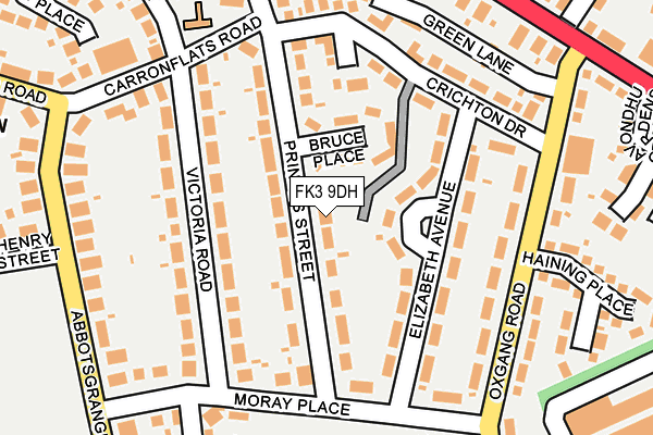 FK3 9DH map - OS OpenMap – Local (Ordnance Survey)