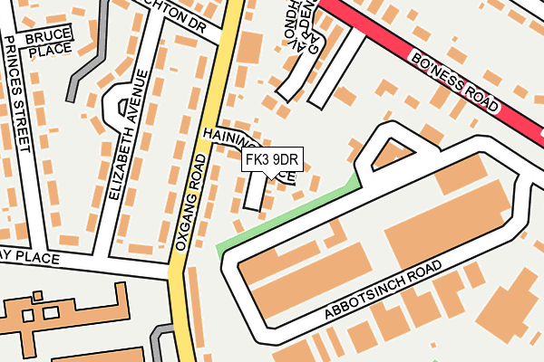 FK3 9DR map - OS OpenMap – Local (Ordnance Survey)