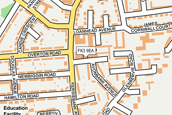 FK3 9EA map - OS OpenMap – Local (Ordnance Survey)