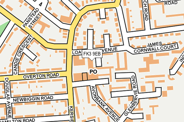 FK3 9EB map - OS OpenMap – Local (Ordnance Survey)