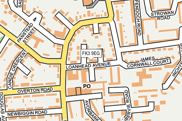 FK3 9EG map - OS OpenMap – Local (Ordnance Survey)