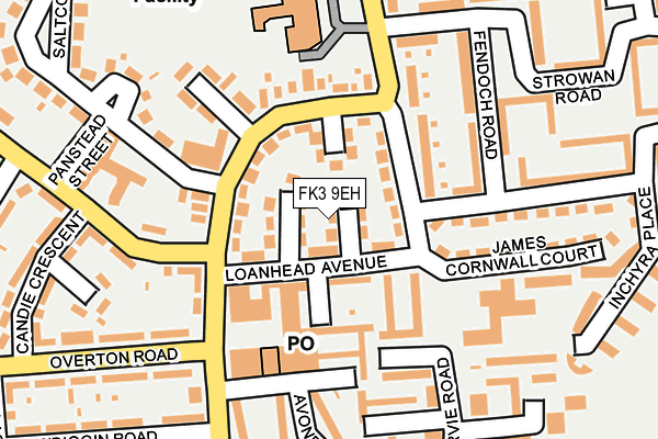 FK3 9EH map - OS OpenMap – Local (Ordnance Survey)