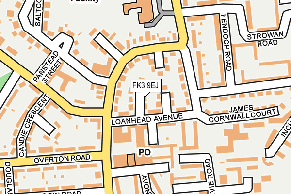 FK3 9EJ map - OS OpenMap – Local (Ordnance Survey)