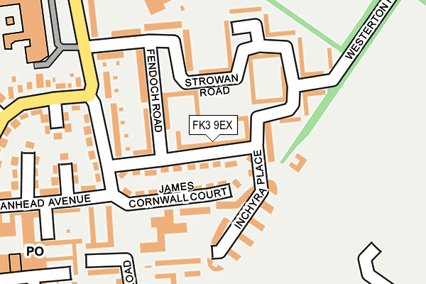 FK3 9EX map - OS OpenMap – Local (Ordnance Survey)