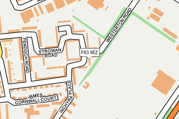 FK3 9EZ map - OS OpenMap – Local (Ordnance Survey)