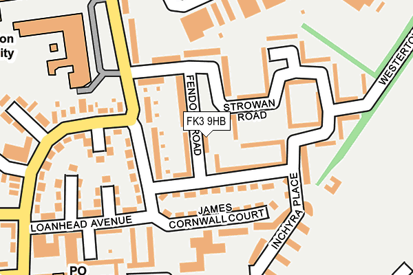 FK3 9HB map - OS OpenMap – Local (Ordnance Survey)