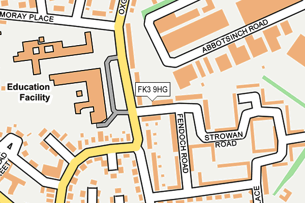 FK3 9HG map - OS OpenMap – Local (Ordnance Survey)