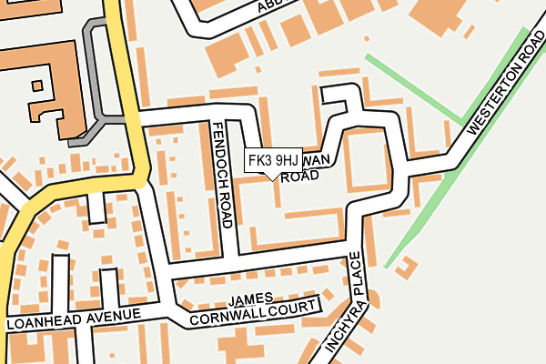FK3 9HJ map - OS OpenMap – Local (Ordnance Survey)