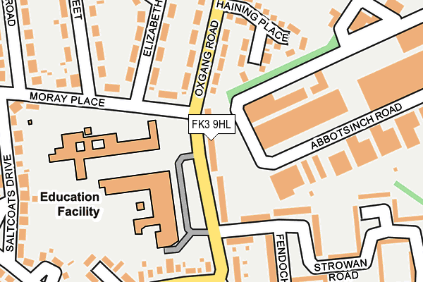 FK3 9HL map - OS OpenMap – Local (Ordnance Survey)