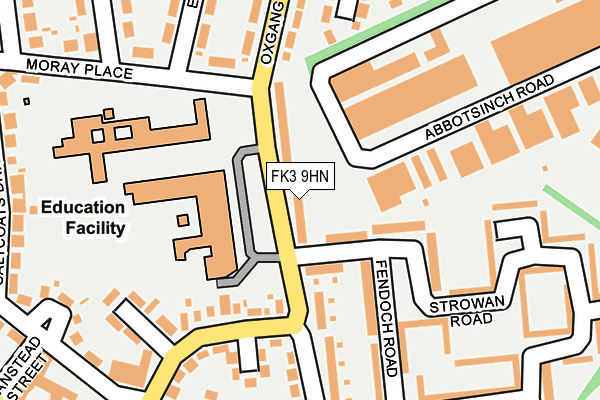 FK3 9HN map - OS OpenMap – Local (Ordnance Survey)