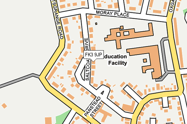 FK3 9JP map - OS OpenMap – Local (Ordnance Survey)