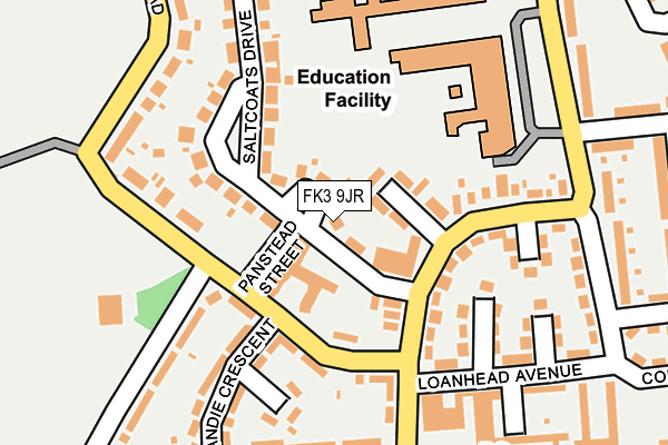 FK3 9JR map - OS OpenMap – Local (Ordnance Survey)