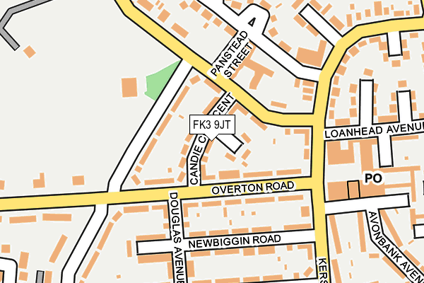 FK3 9JT map - OS OpenMap – Local (Ordnance Survey)