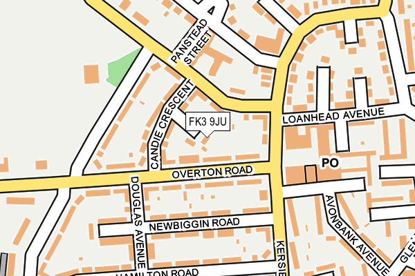 FK3 9JU map - OS OpenMap – Local (Ordnance Survey)
