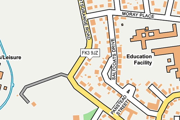 FK3 9JZ map - OS OpenMap – Local (Ordnance Survey)