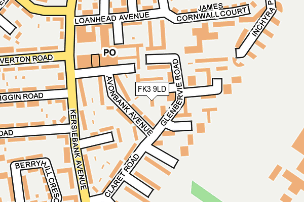 FK3 9LD map - OS OpenMap – Local (Ordnance Survey)