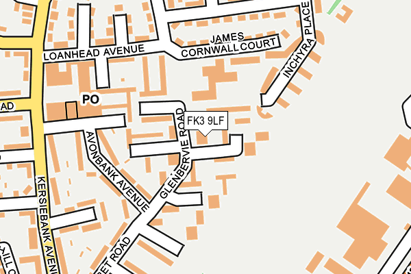 FK3 9LF map - OS OpenMap – Local (Ordnance Survey)