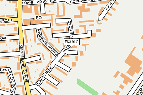 FK3 9LG map - OS OpenMap – Local (Ordnance Survey)