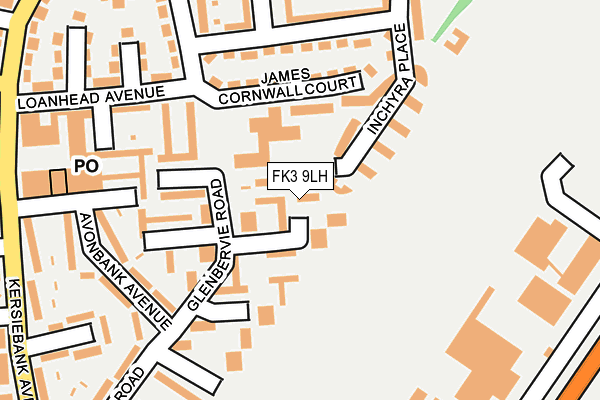 FK3 9LH map - OS OpenMap – Local (Ordnance Survey)