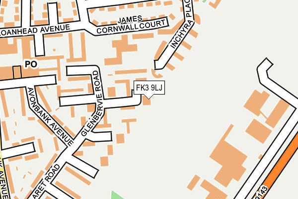 FK3 9LJ map - OS OpenMap – Local (Ordnance Survey)