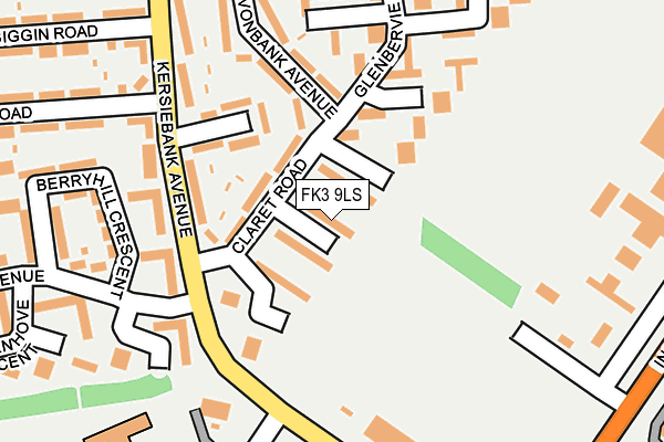 FK3 9LS map - OS OpenMap – Local (Ordnance Survey)