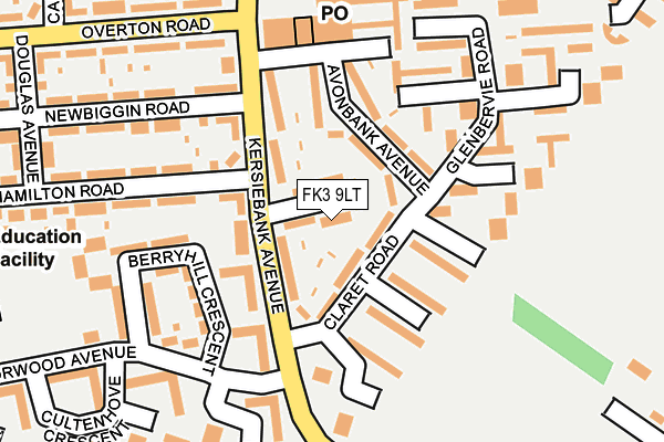 FK3 9LT map - OS OpenMap – Local (Ordnance Survey)
