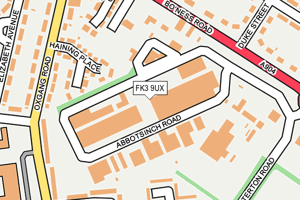 Map of SPORTEX RECYCLING LTD at local scale