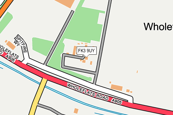 FK3 9UY map - OS OpenMap – Local (Ordnance Survey)