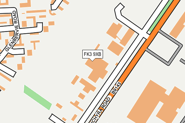 FK3 9XB map - OS OpenMap – Local (Ordnance Survey)