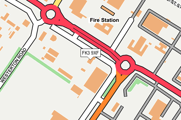 FK3 9XF map - OS OpenMap – Local (Ordnance Survey)