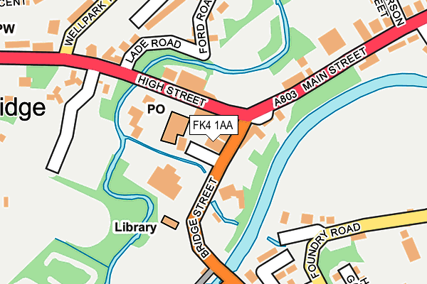 FK4 1AA map - OS OpenMap – Local (Ordnance Survey)