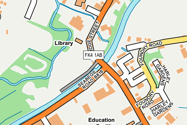 FK4 1AB map - OS OpenMap – Local (Ordnance Survey)